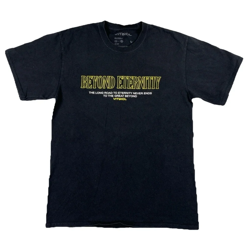 Vitriol Beyond Eternity T-Shirt Black Men's Medium (Hole)‎